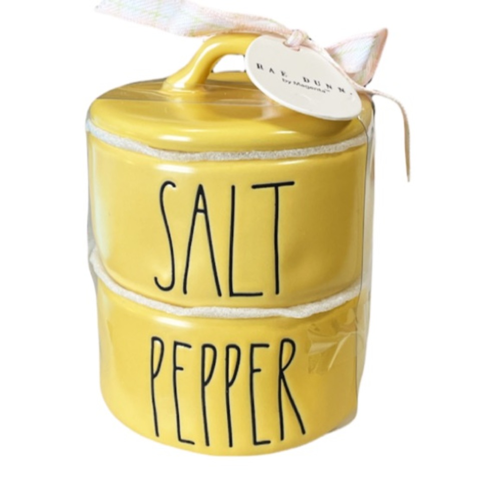 NEW Rae Dunn SALT & PEPPER Cellars